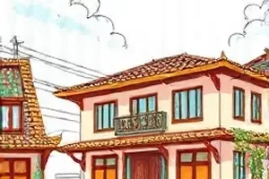 旧书店奇谈封面，旧书架与神秘客人
