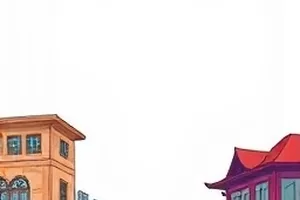 逆光图书馆封面，书架与逆光窗